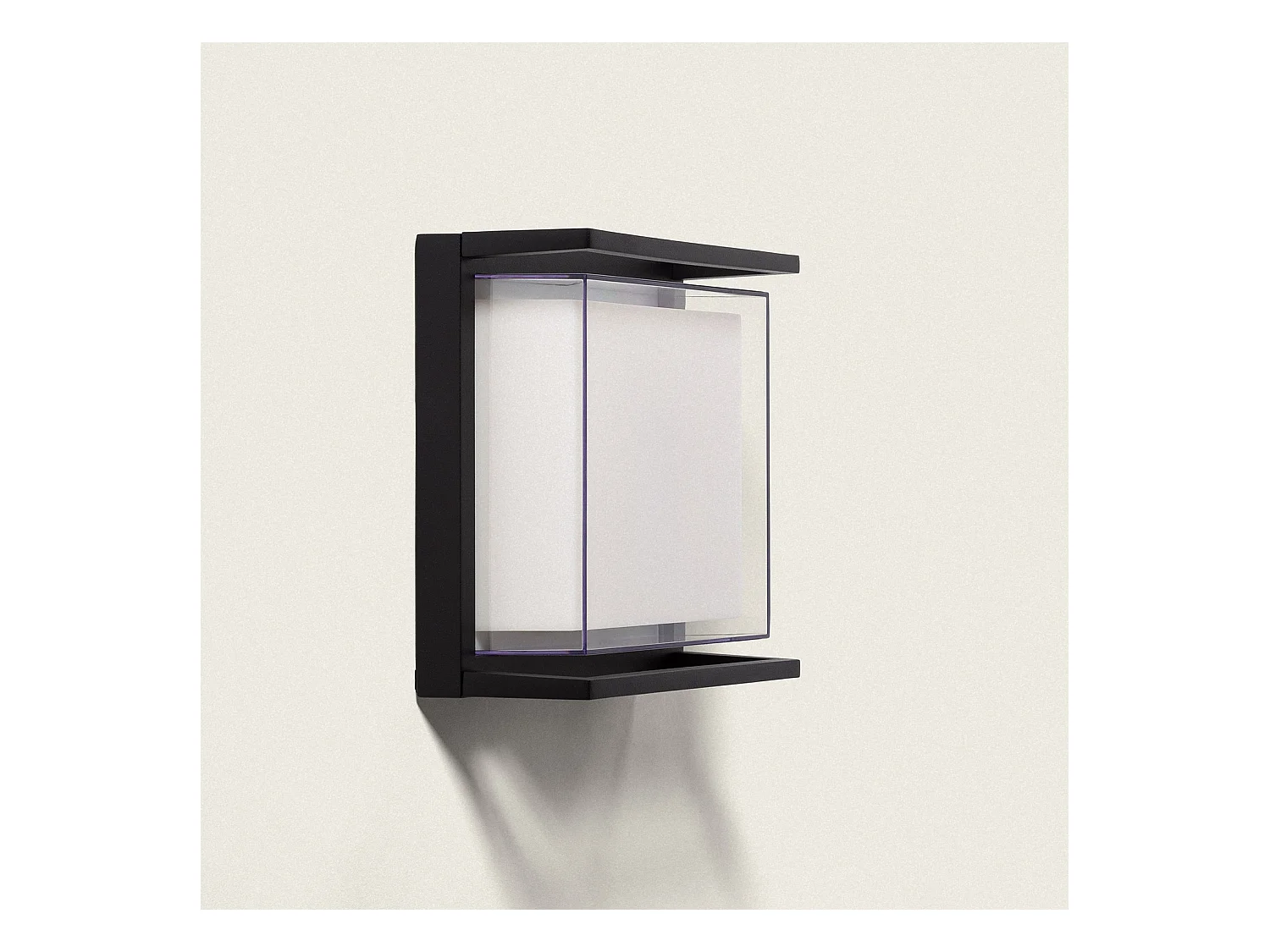 Applique da Parete per Esterni LED 18W Quadrata Nero Rale Nero