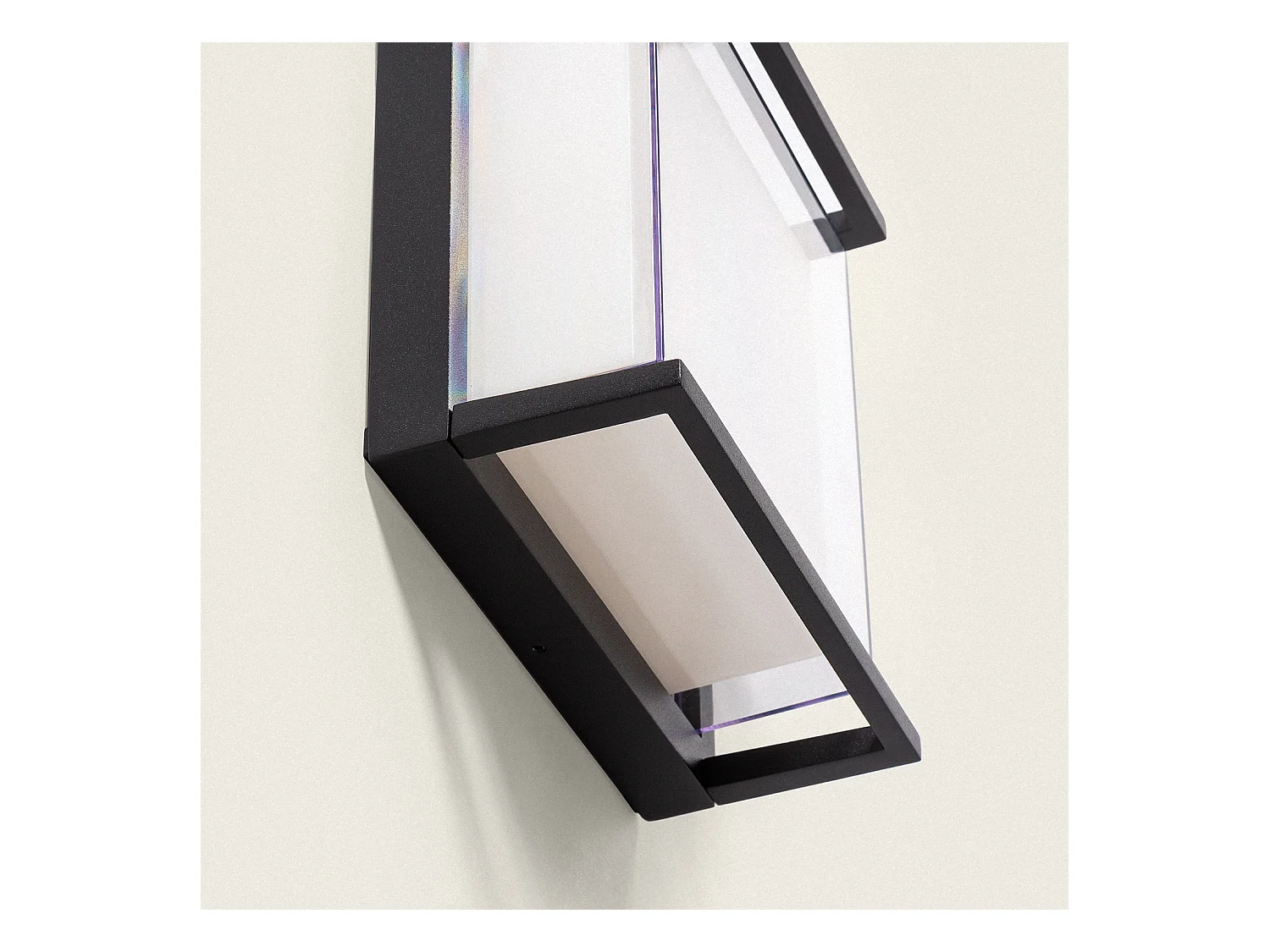 Applique da Parete per Esterni LED 18W Quadrata Nero Rale Nero