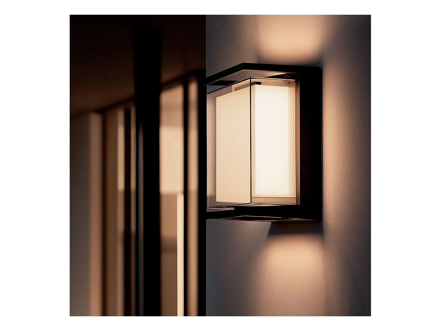 Applique da Parete per Esterni LED 18W Quadrata Nero Rale Nero