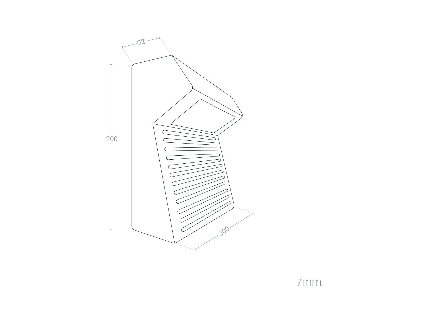 Applique da Parete per Esterni LED 8W Cemento Sealy Grigio Pietra