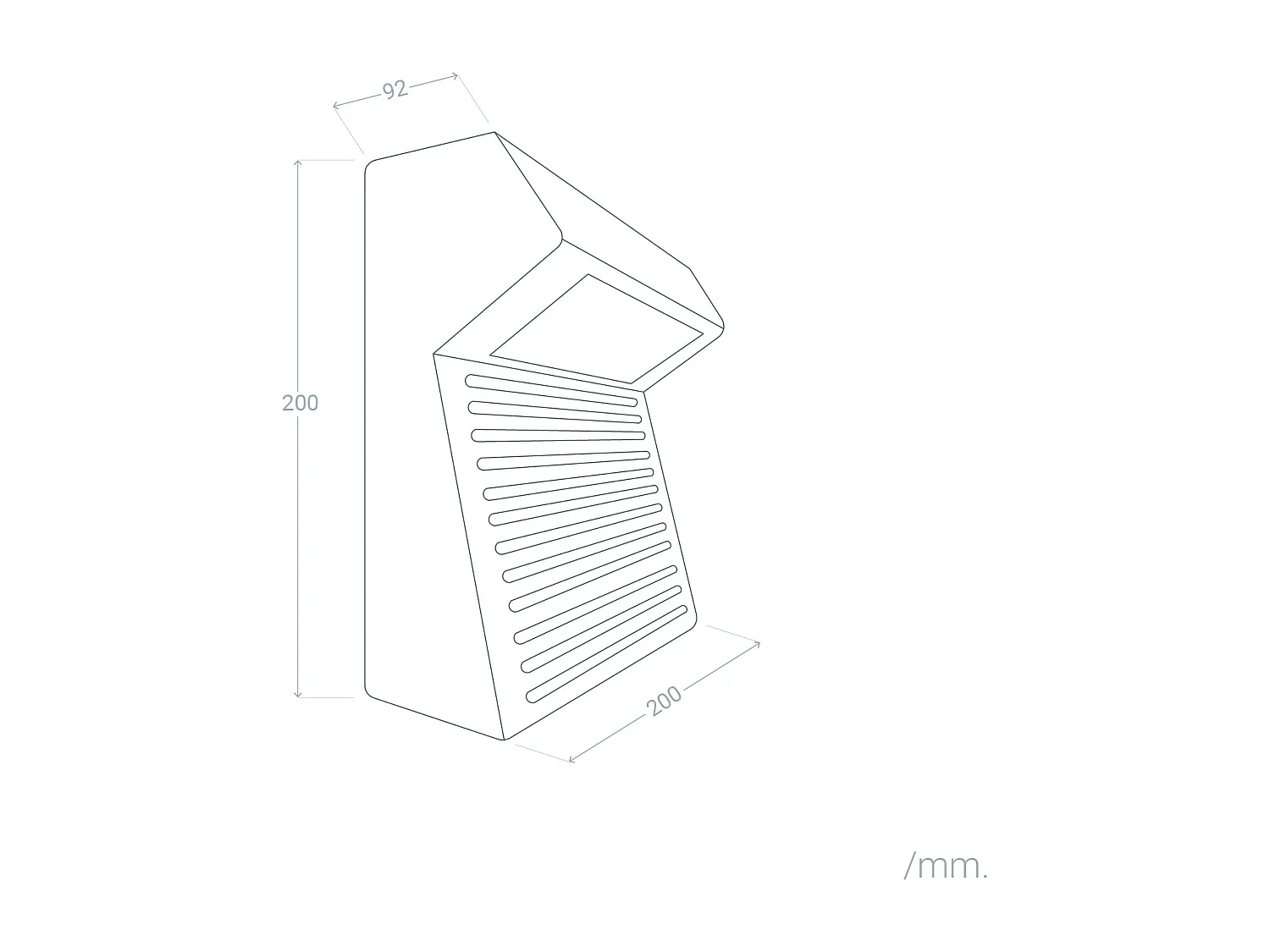 Applique da Parete per Esterni LED 8W Cemento Sealy Grigio Pietra