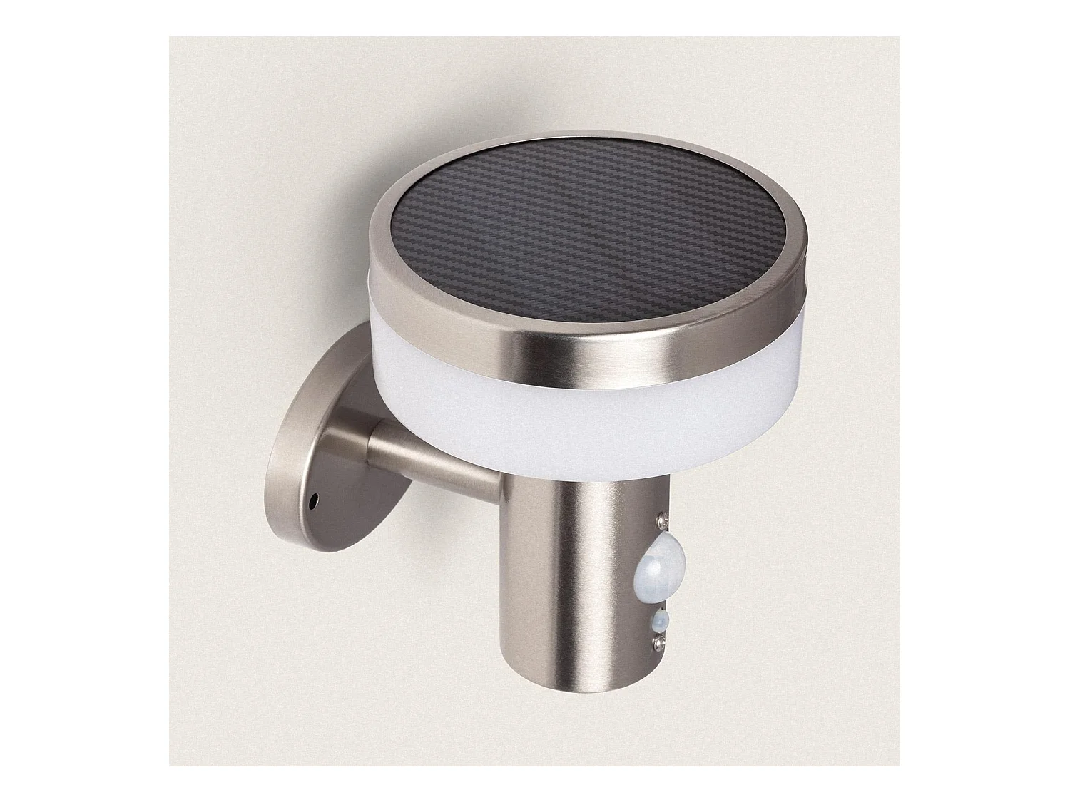 Applique Murale Extérieure Solaire LED 1.5W Aluminium avec Détecteur de Mouvement Ashier Argent