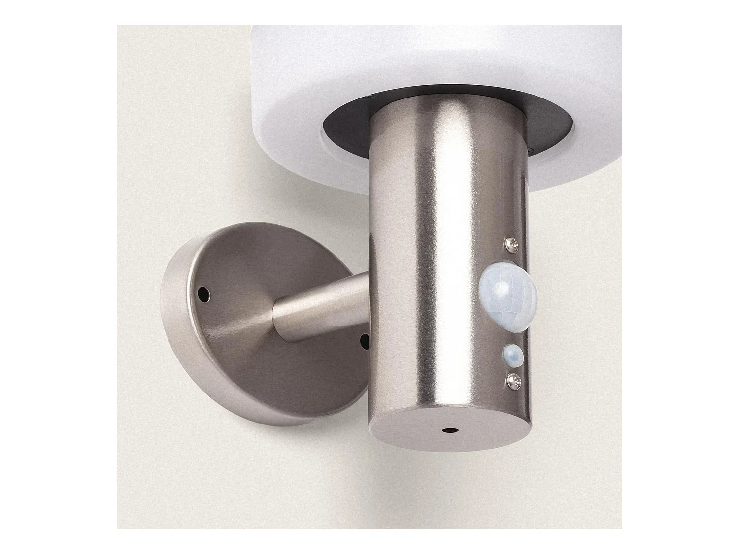 Applique Murale Extérieure Solaire LED 1.5W Aluminium avec Détecteur de Mouvement Ashier Argent