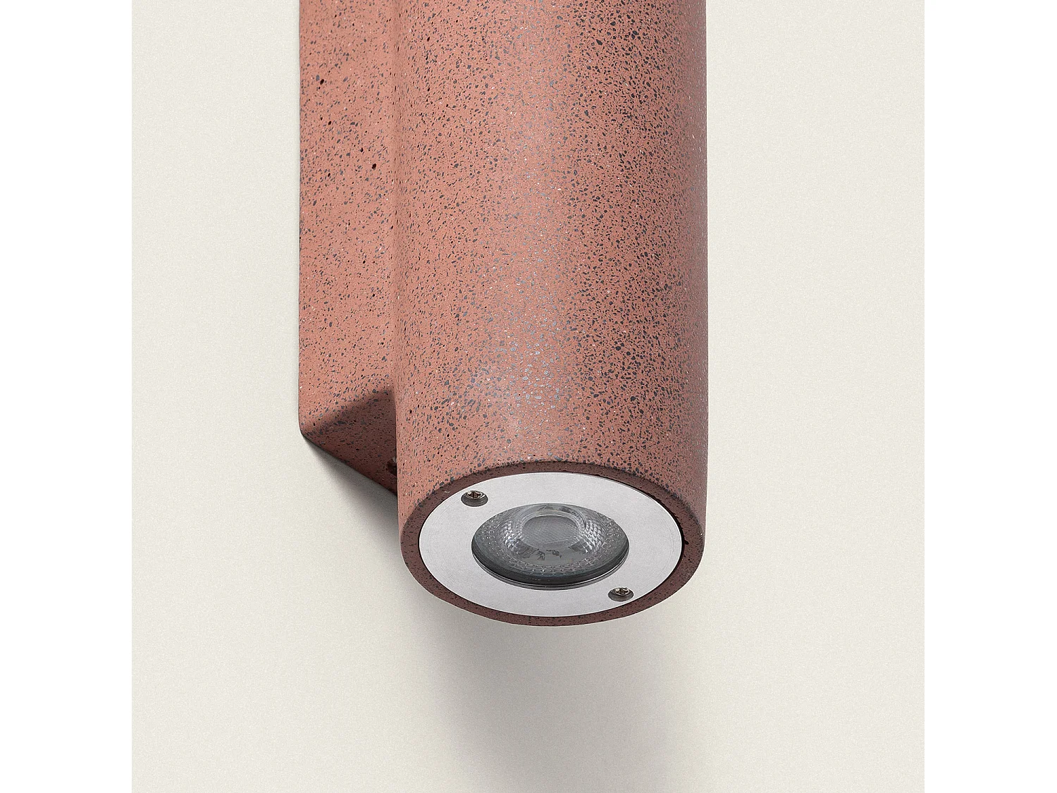 Applique Murale Extérieure Ciment Éclairage en Double Face Banjar Rouge