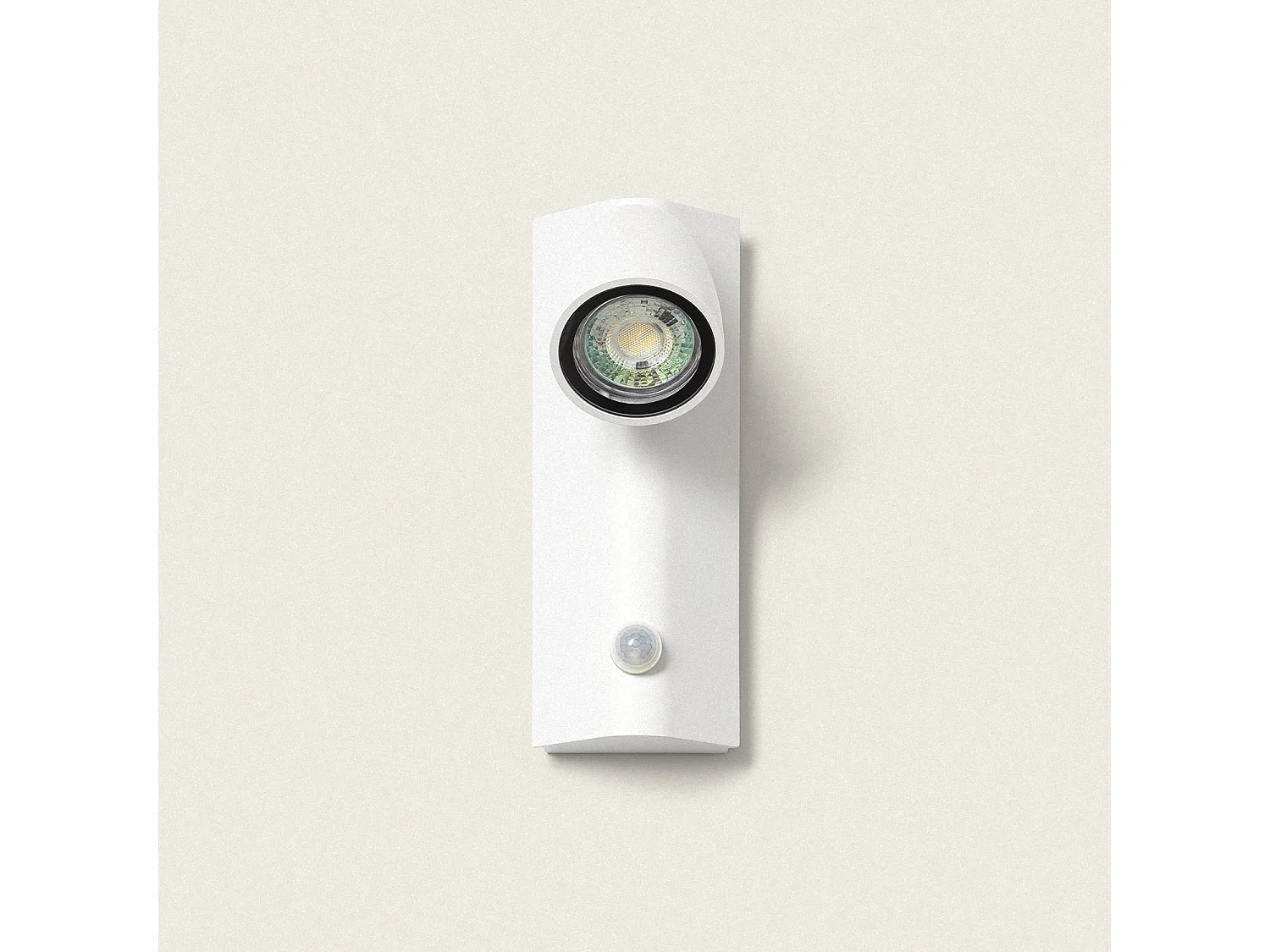 Applique Murale Extérieure Aluminium avec Détecteur de Mouvement Abel Blanc