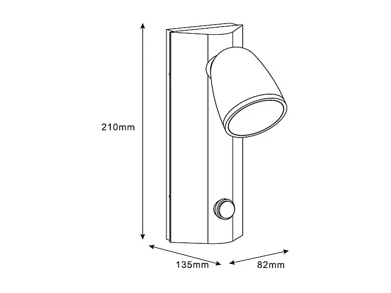 Applique Murale Extérieure Aluminium avec Détecteur de Mouvement Abel Blanc