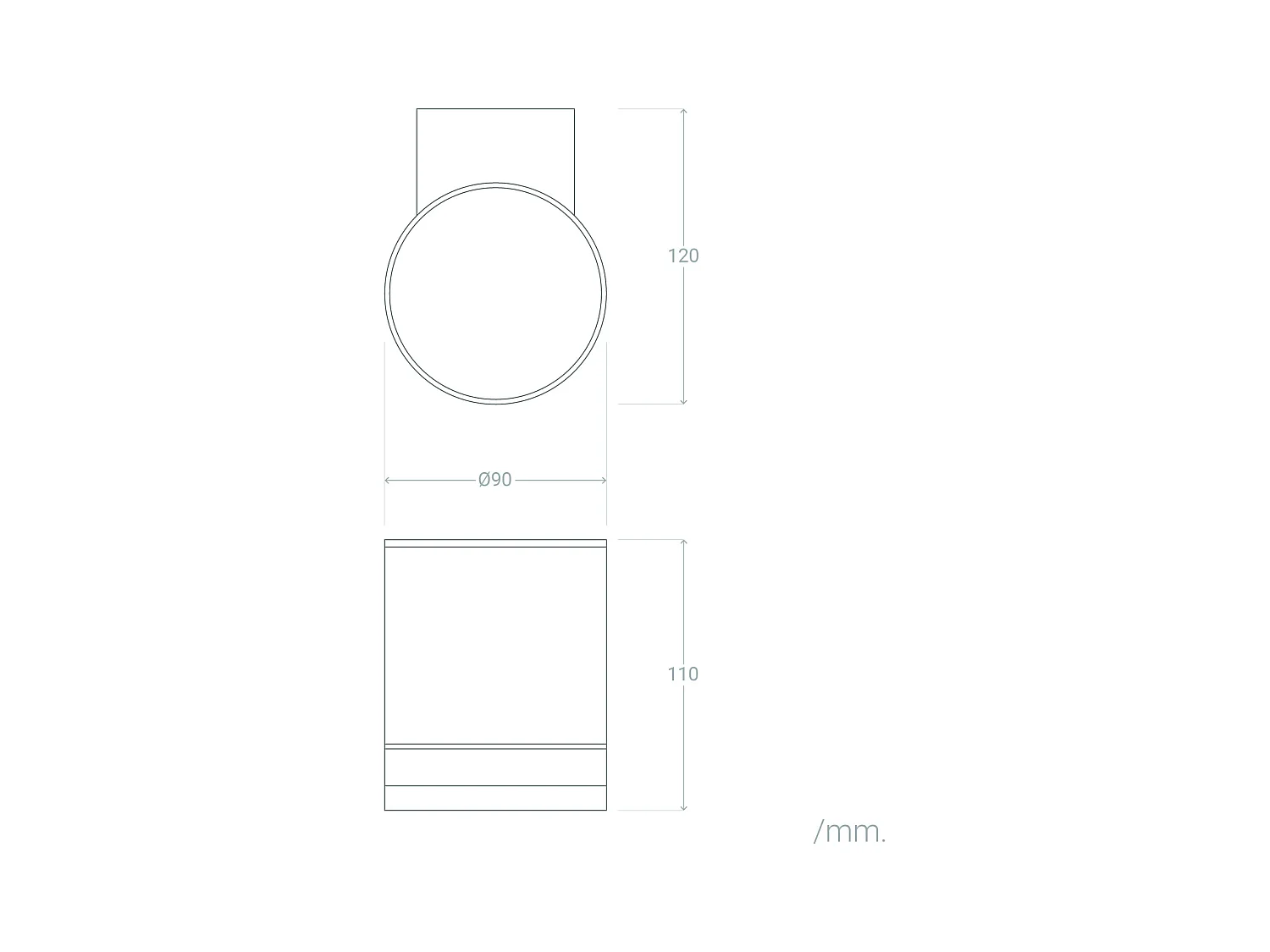 Applique Murale Extérieure Solaire LED Aluminium Draco Noir