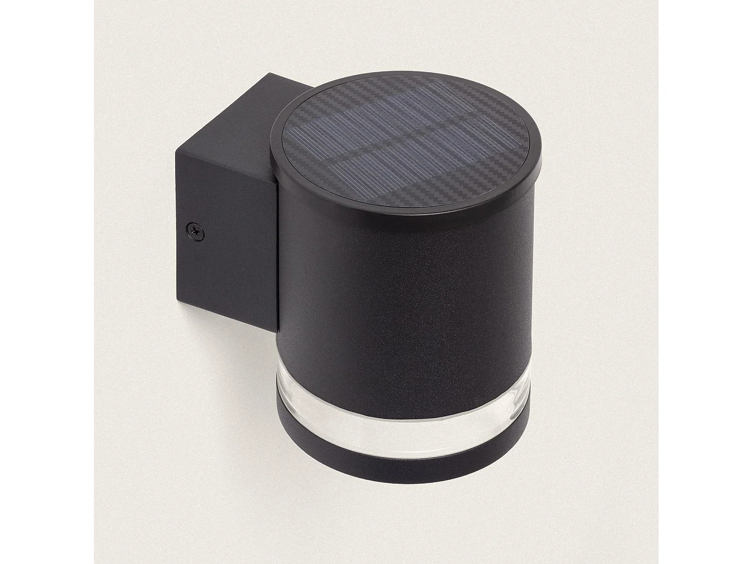 Applique Murale Extérieure Solaire LED Aluminium Draco Noir