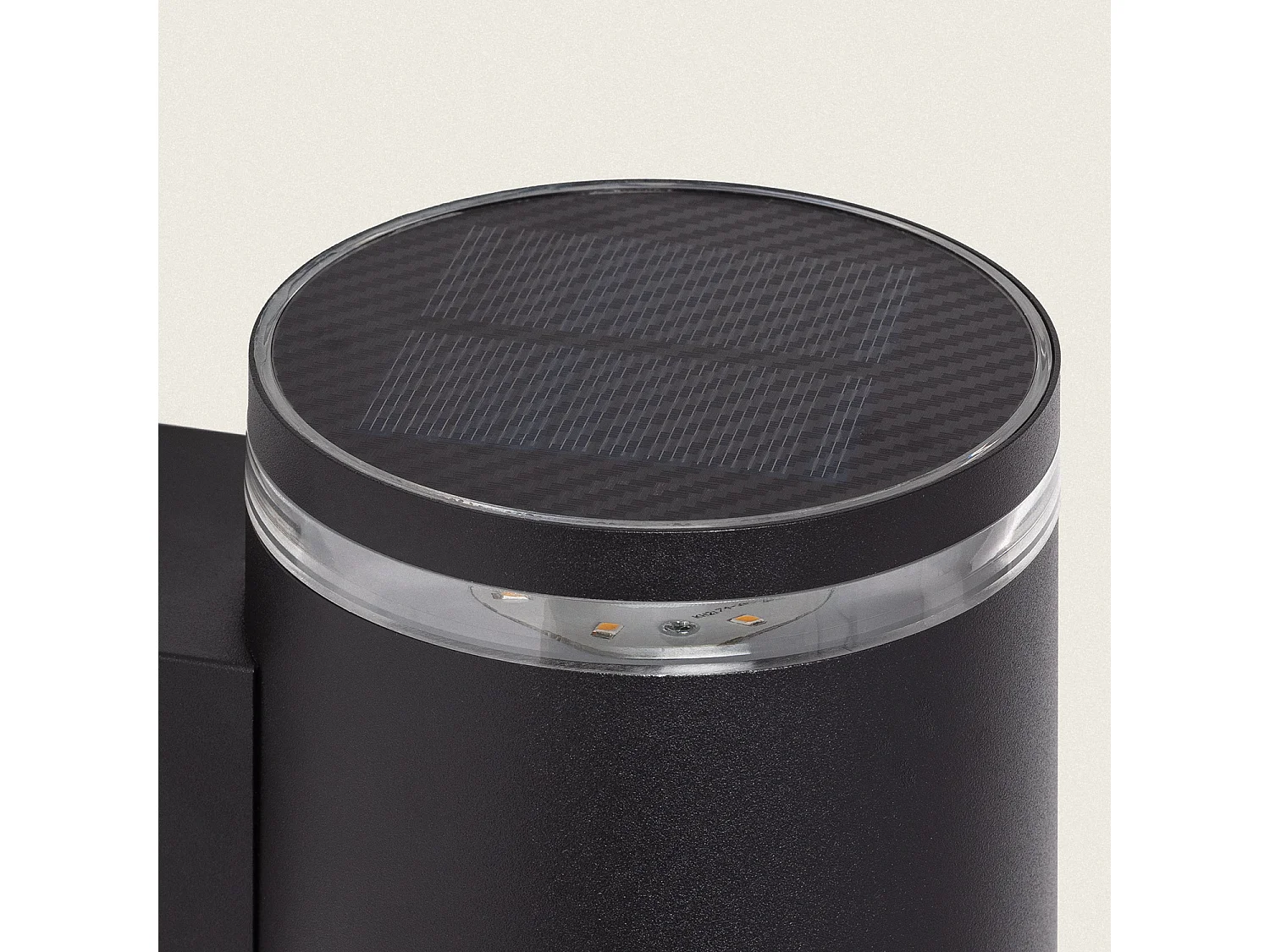 Aplique de Pared Exterior Solar LED Aluminio con Sensor de Movimiento Draco Negro