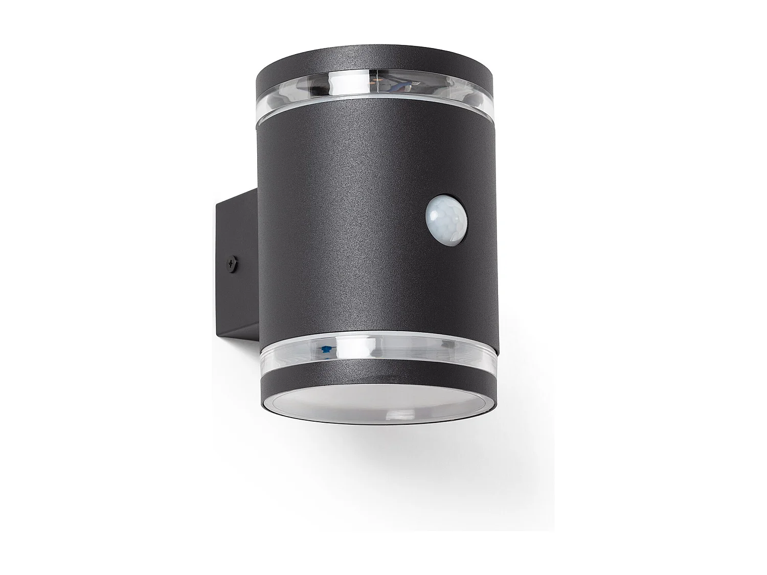Applique da Parete per Esterni Solare LED Alluminio con Sensore di Movimento Draco Nero