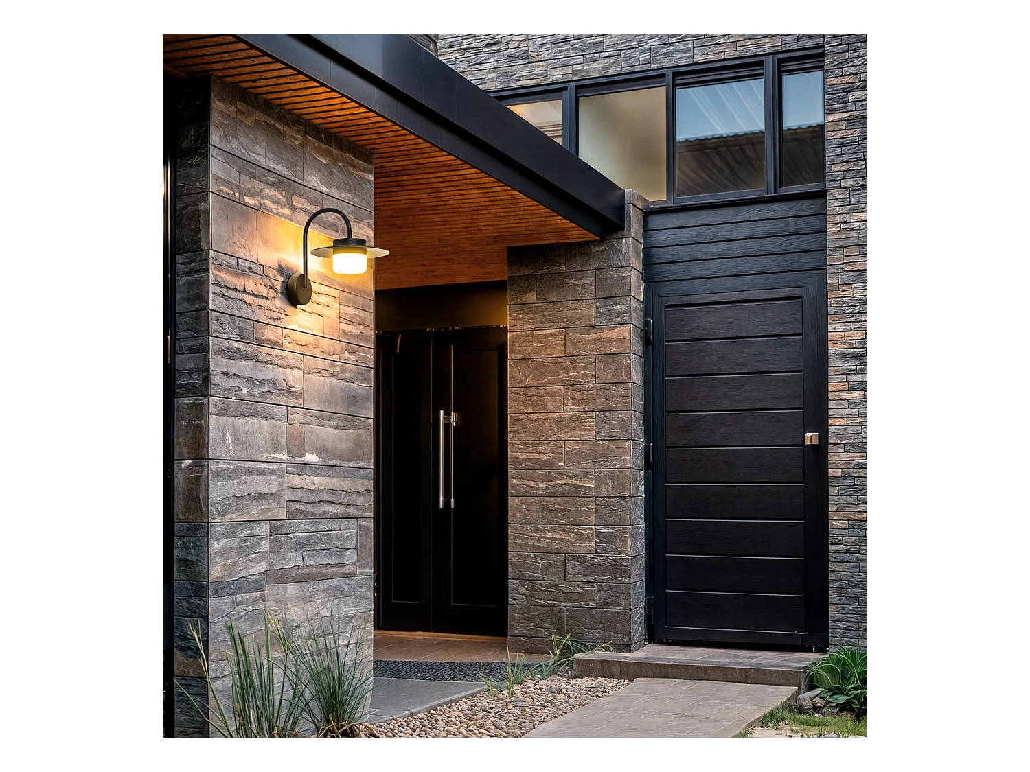 Applique da Parete LED 6W per Esterni Alluminio Ziapka Nero