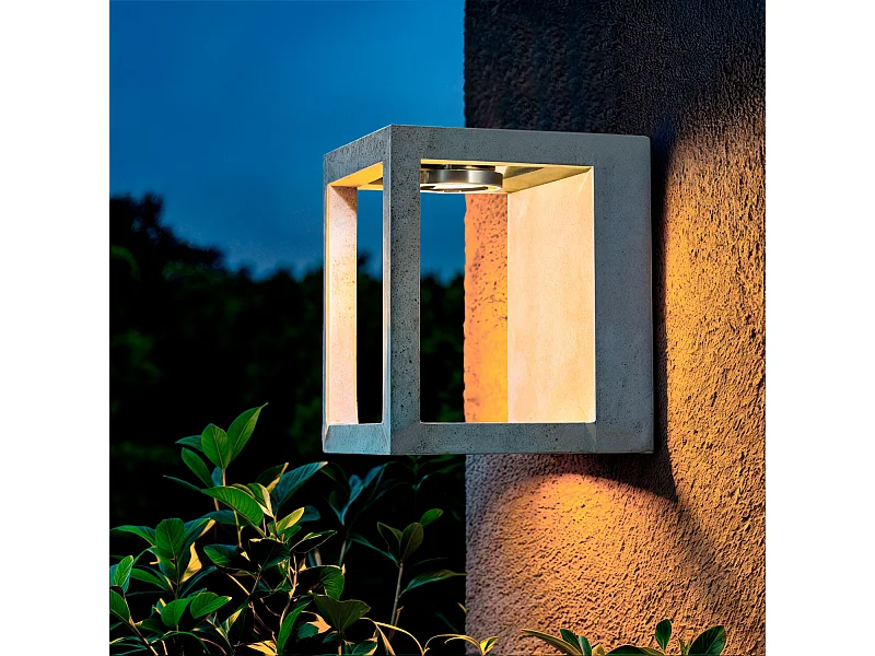 Applique da Parete per Esterni LED Regolabile 6W Cemento Varex Grigio Pietra