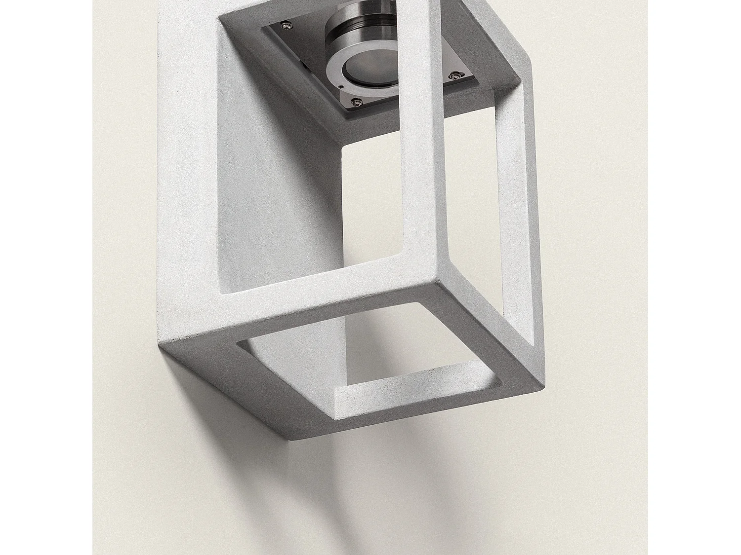 Applique Murale Extérieure LED Dimmable 6W Ciment Varex Gris Pierre