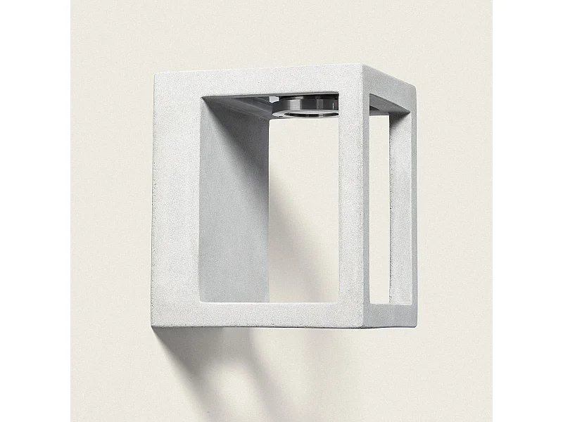 Applique Murale Extérieure LED Dimmable 6W Ciment Varex Gris Pierre