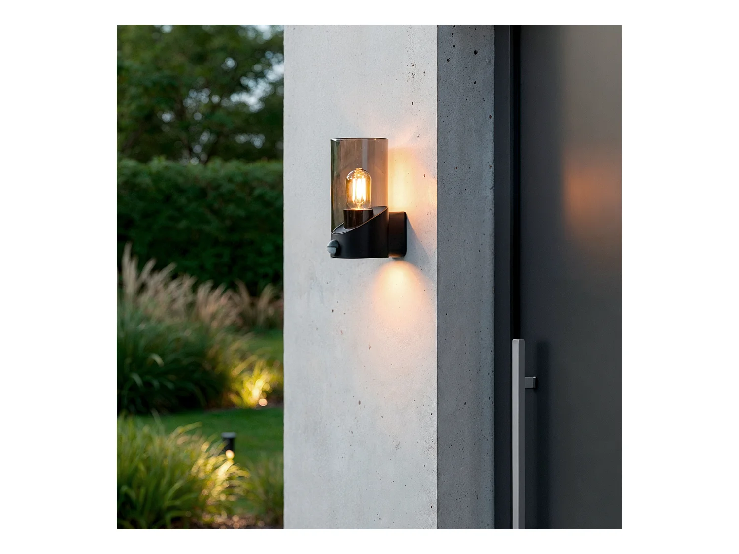 Applique Murale Extérieure avec Détecteur PIR Pelly Noir