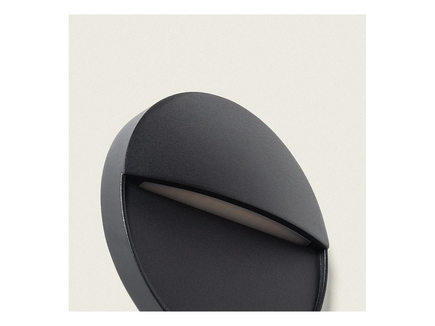 Aplique de Pared Exterior LED 3W CCT Seleccionable Superficie Circular Jade Negro