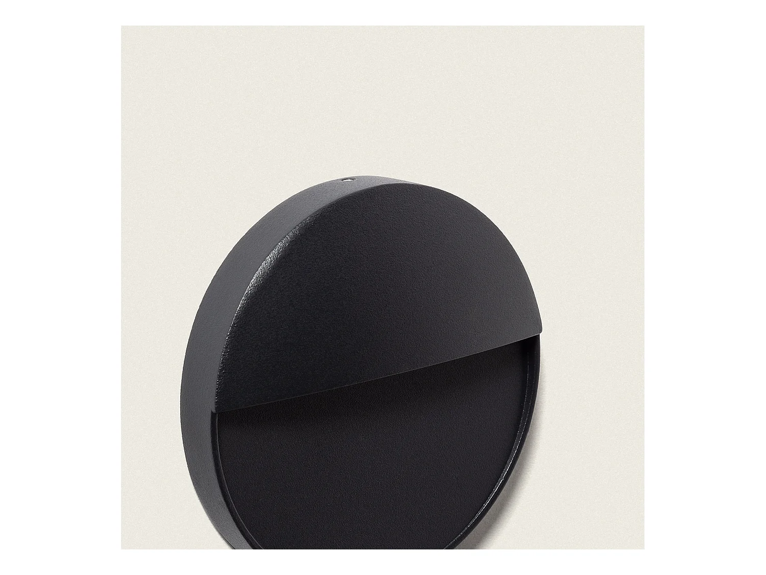 Aplique de Pared Exterior LED 3W CCT Seleccionable Superficie Circular Jade Negro