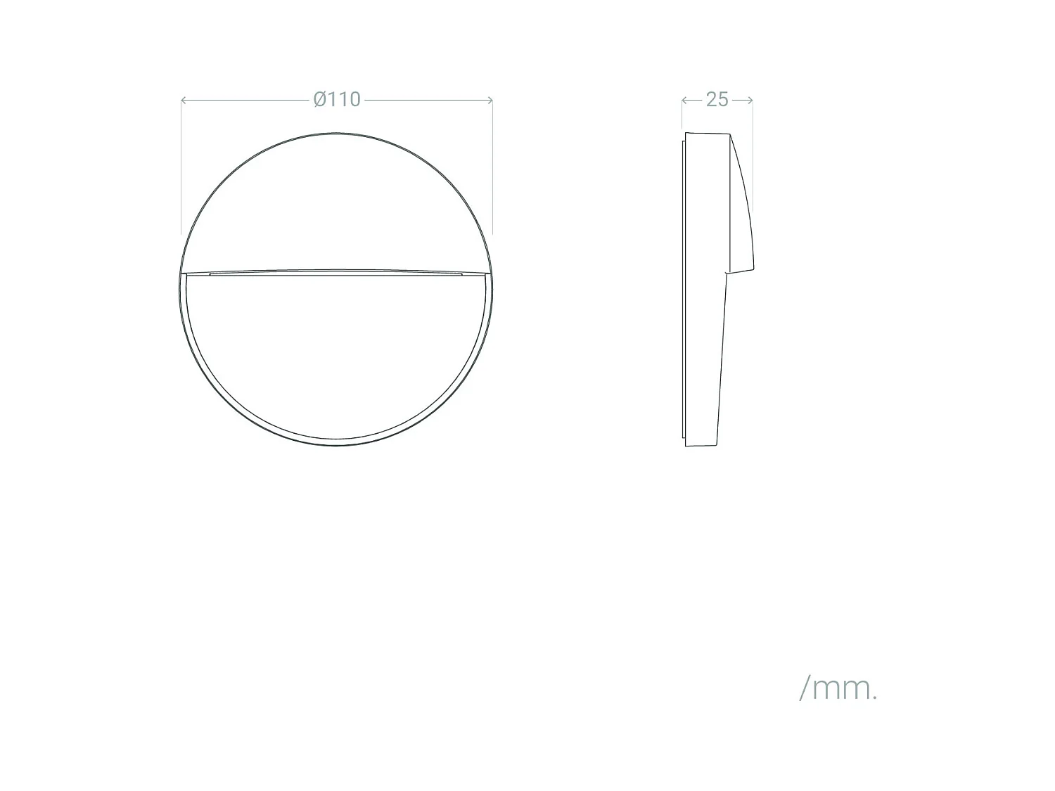 Aplique de Pared Exterior LED 3W CCT Seleccionable Superficie Circular Jade Negro