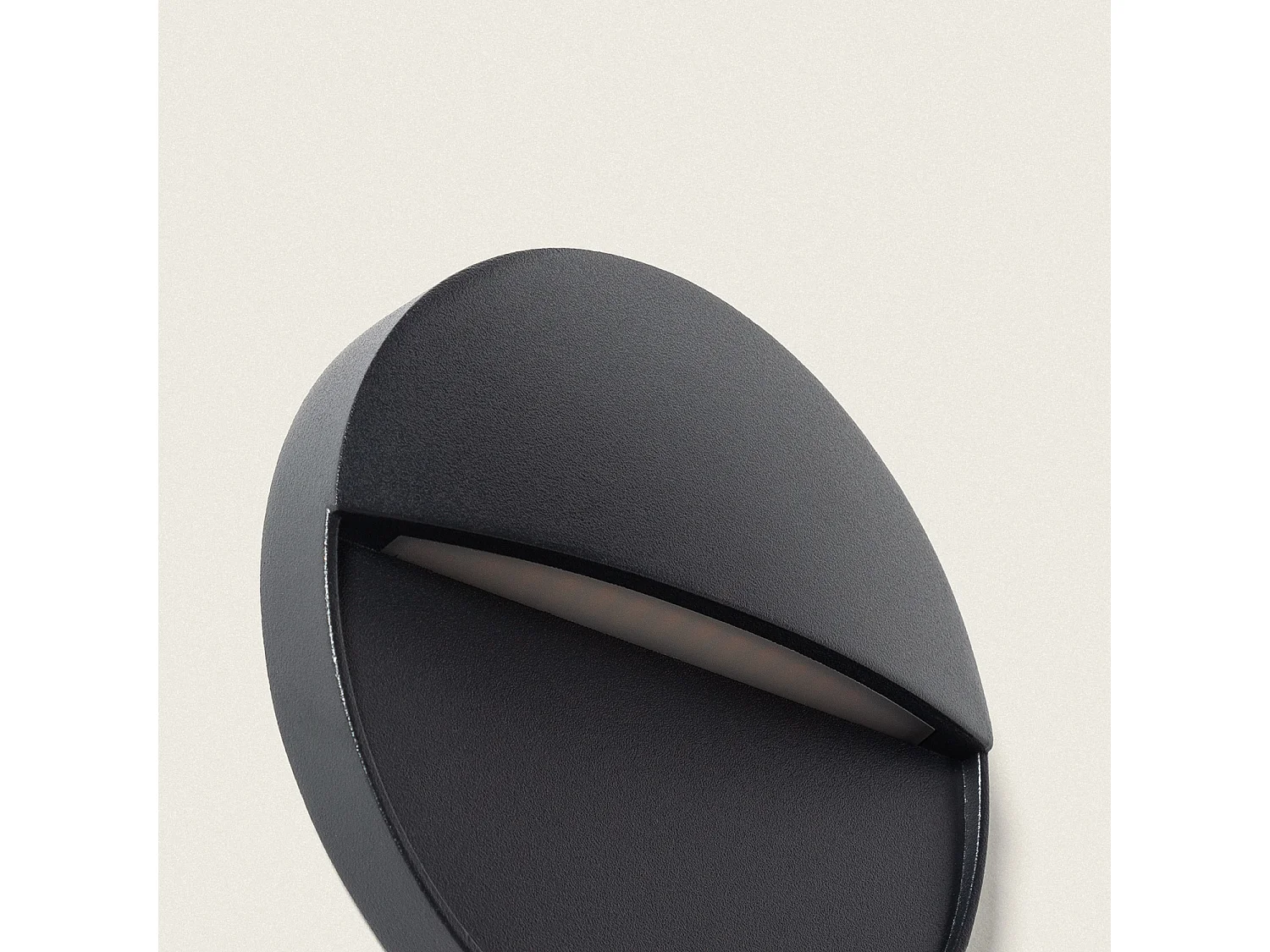 Applique Murale Extérieure LED 3W CCT Sélectionnable en Saillie Ronde Jade Noir