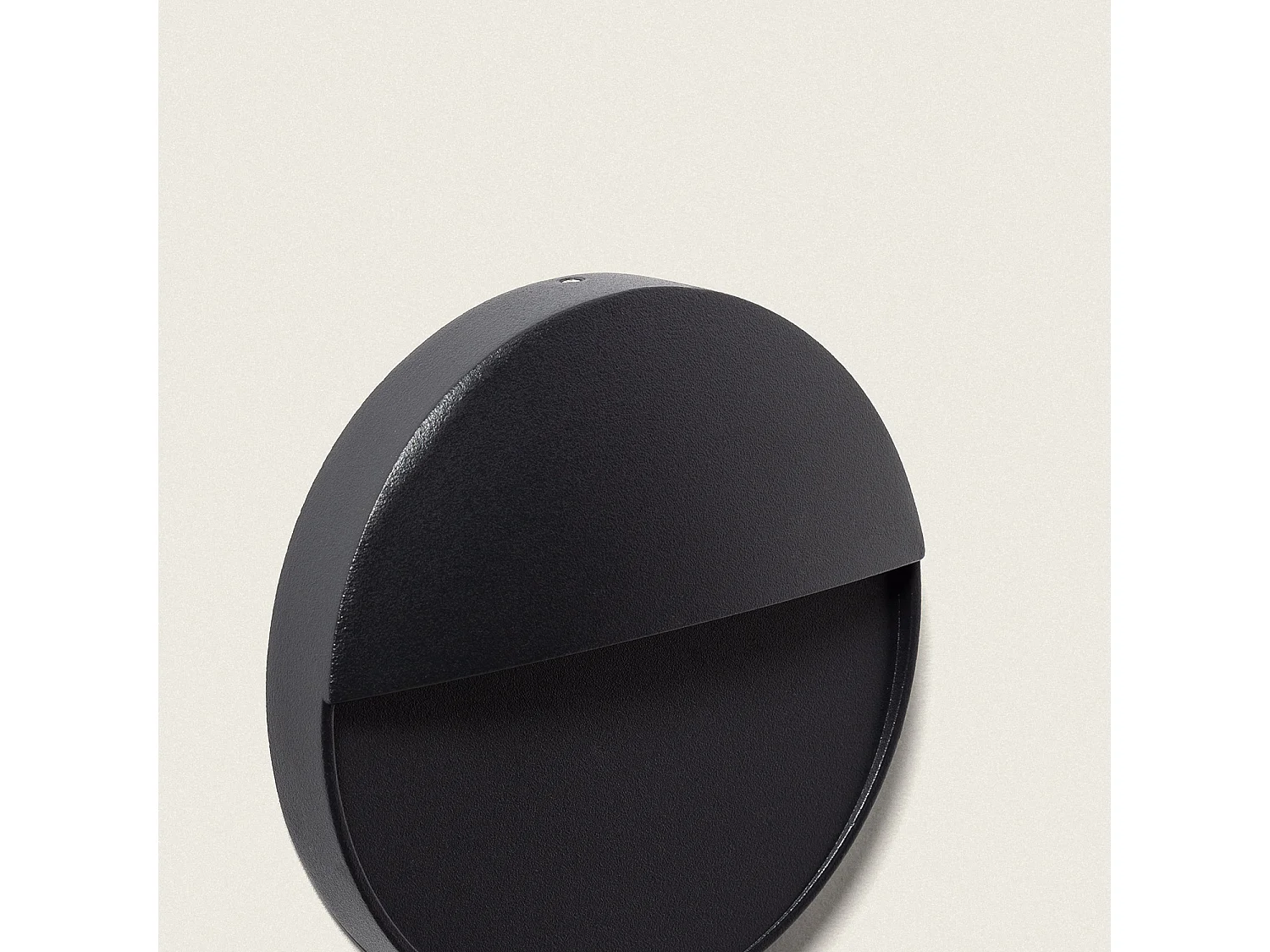 Applique Murale Extérieure LED 3W CCT Sélectionnable en Saillie Ronde Jade Noir