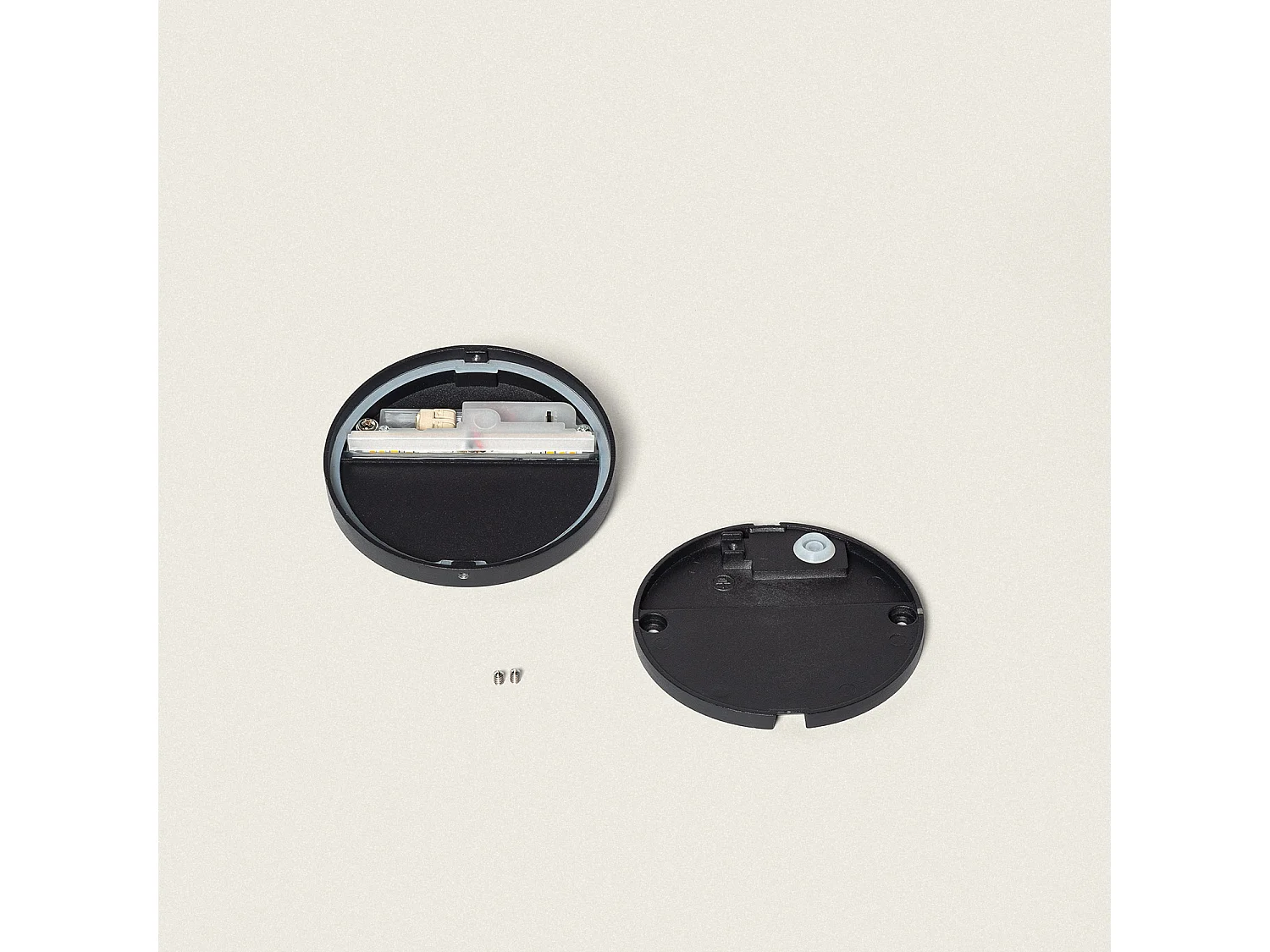 Applique Murale Extérieure LED 3W CCT Sélectionnable en Saillie Ronde Jade Noir