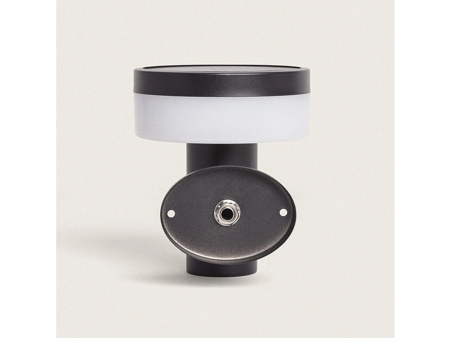 Aplique de Pared Exterior Solar LED 1,5W Acero Inoxidable con Sensor de Movimiento Ashier Negro