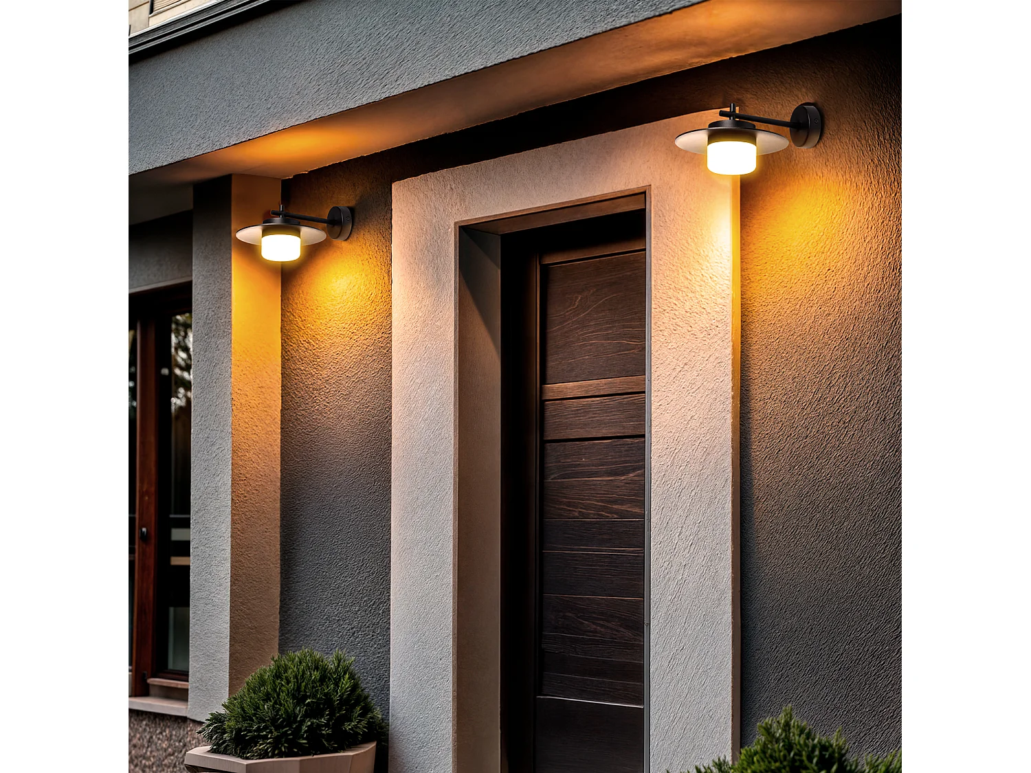 Applique da Parete LED 6W Per Esterni Alluminio Kaepp Nero