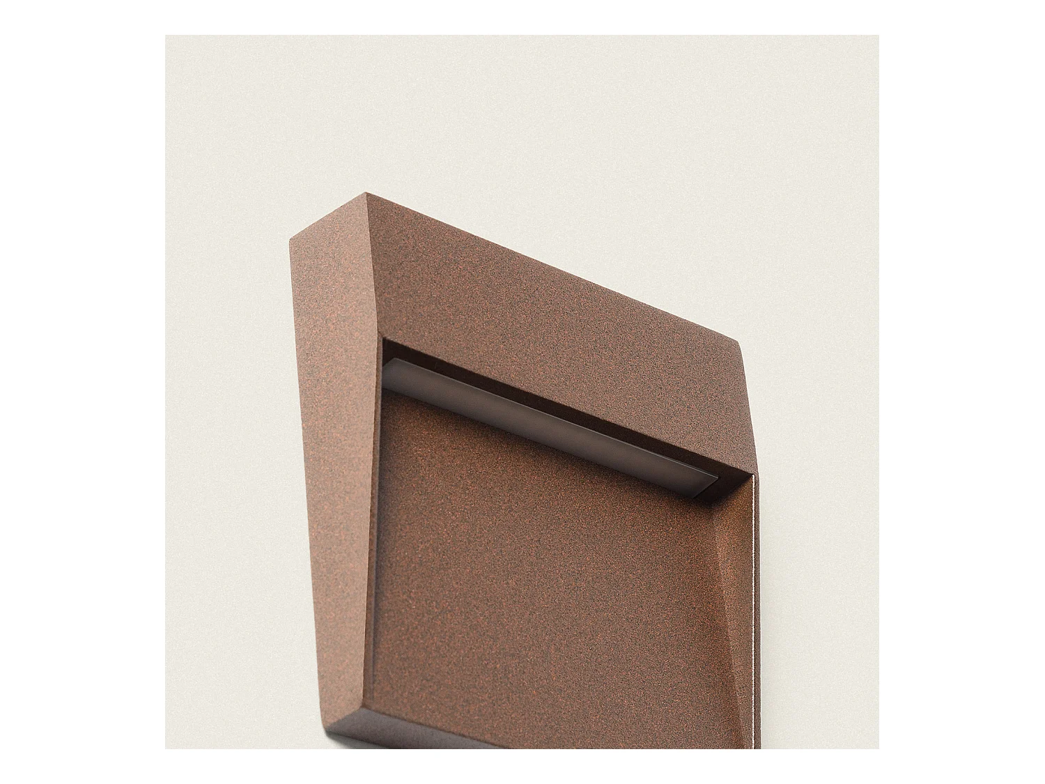 Applique Murale Extérieur LED 3W CCT Sélectionnable en Saillie Carrée Jade Brun