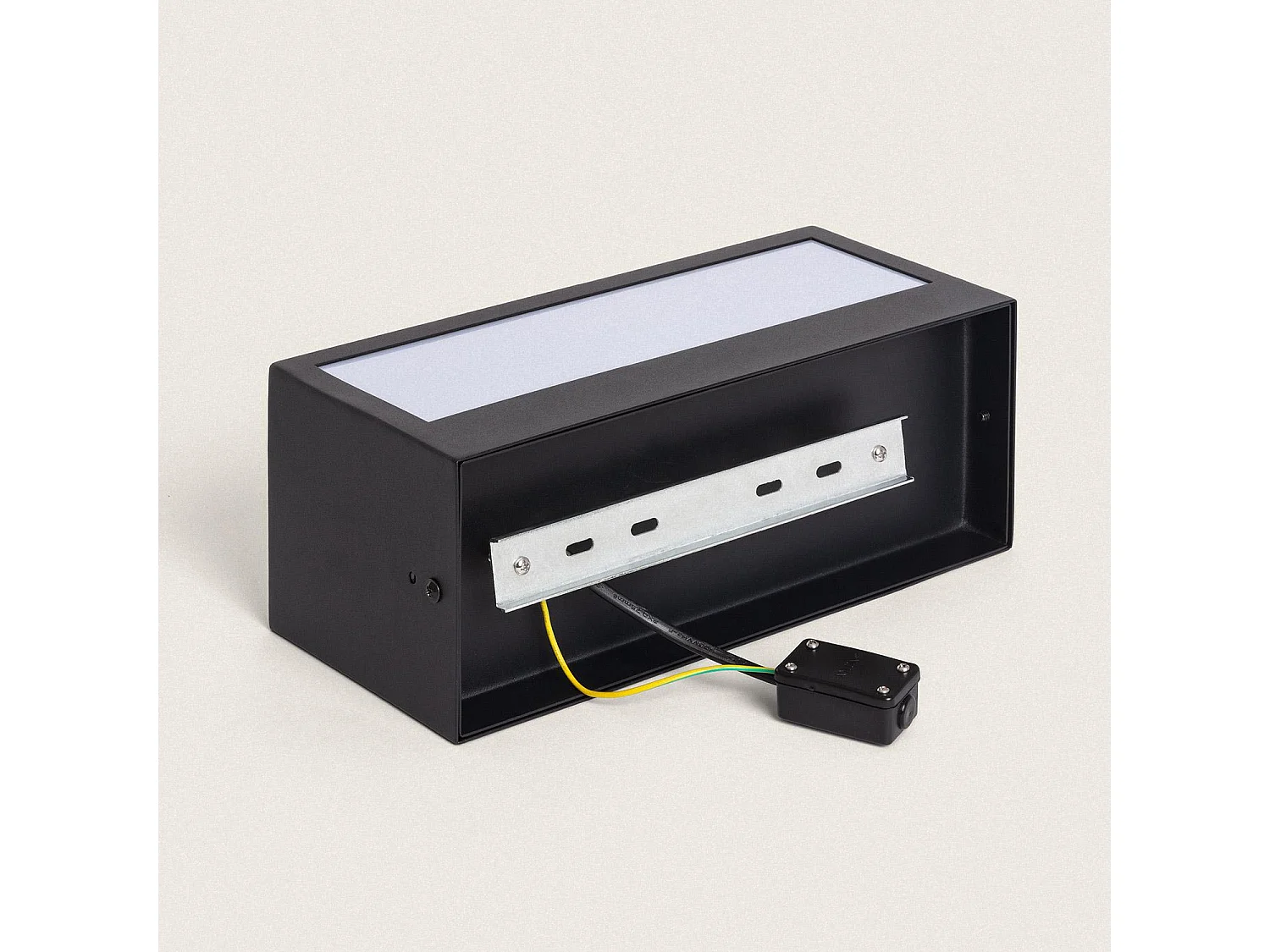 Aplique de Pared Exterior Acero Inoxidable Gakom Negro