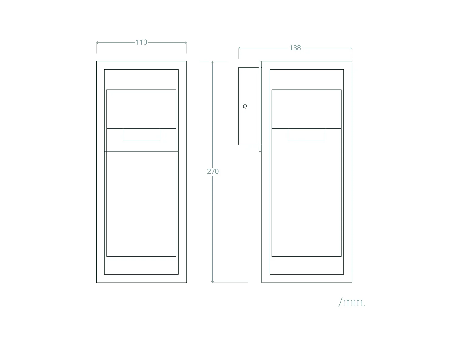 Applique da Parete per Esterno Alluminio Siawja Nero