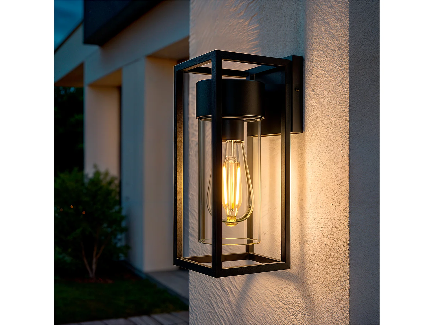 Applique Murale Extérieure Aluminium Siawja Noir