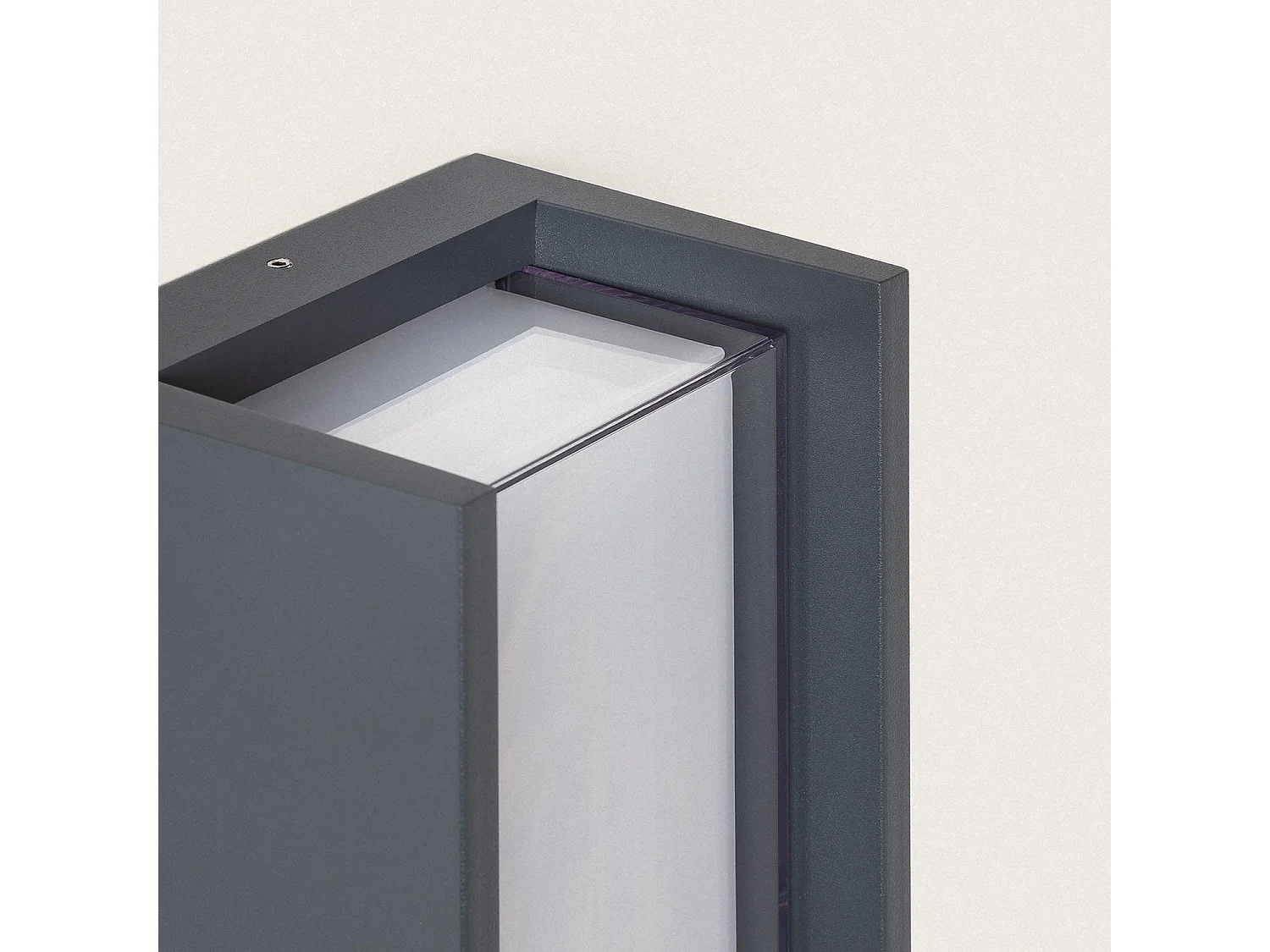 Applique murale extérieur LED à double diffuseur sélectionnable Lysandra 12 W en aluminium CCT Sélectionnable Anthracite