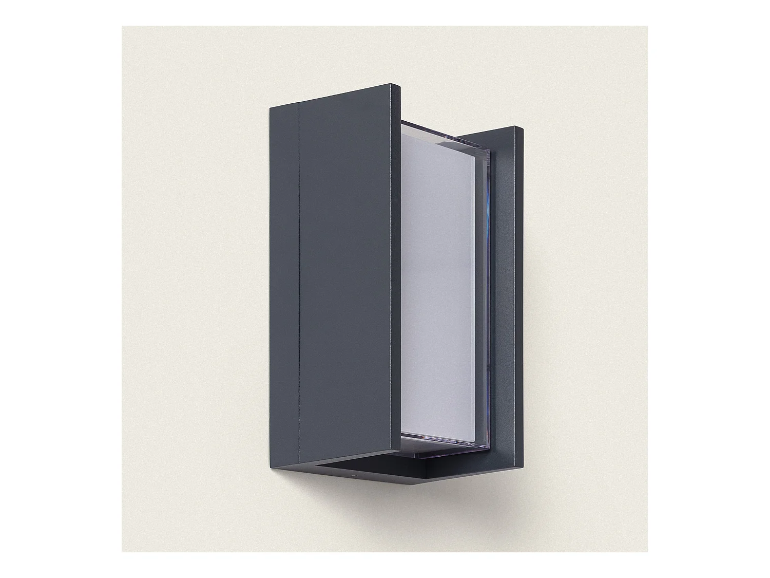 Applique da Parete per Esterni LED 12W Alluminio CCT Selezionabile Diffusore Doppio Lysandra Antracite