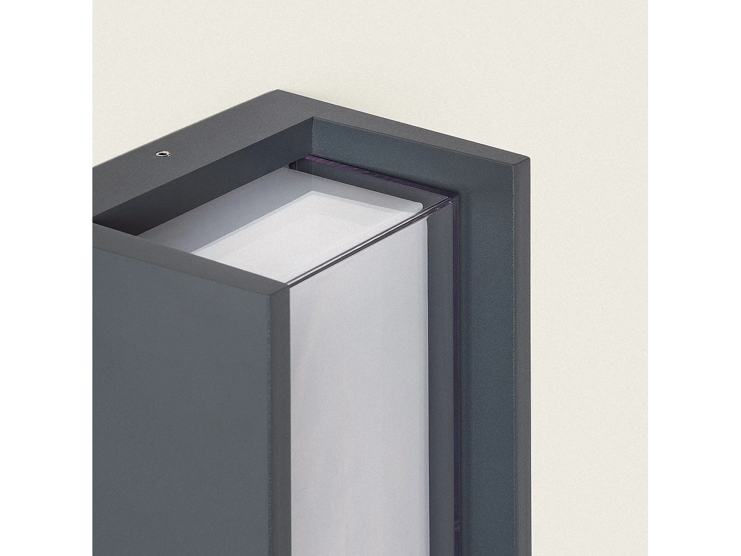 Applique murale extérieur LED à double diffuseur sélectionnable Lysandra 12 W en aluminium CCT Sélectionnable Anthracite
