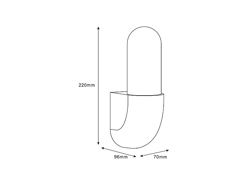 Applique Murale Extérieure LED 7W Aluminium Anturio Noir
