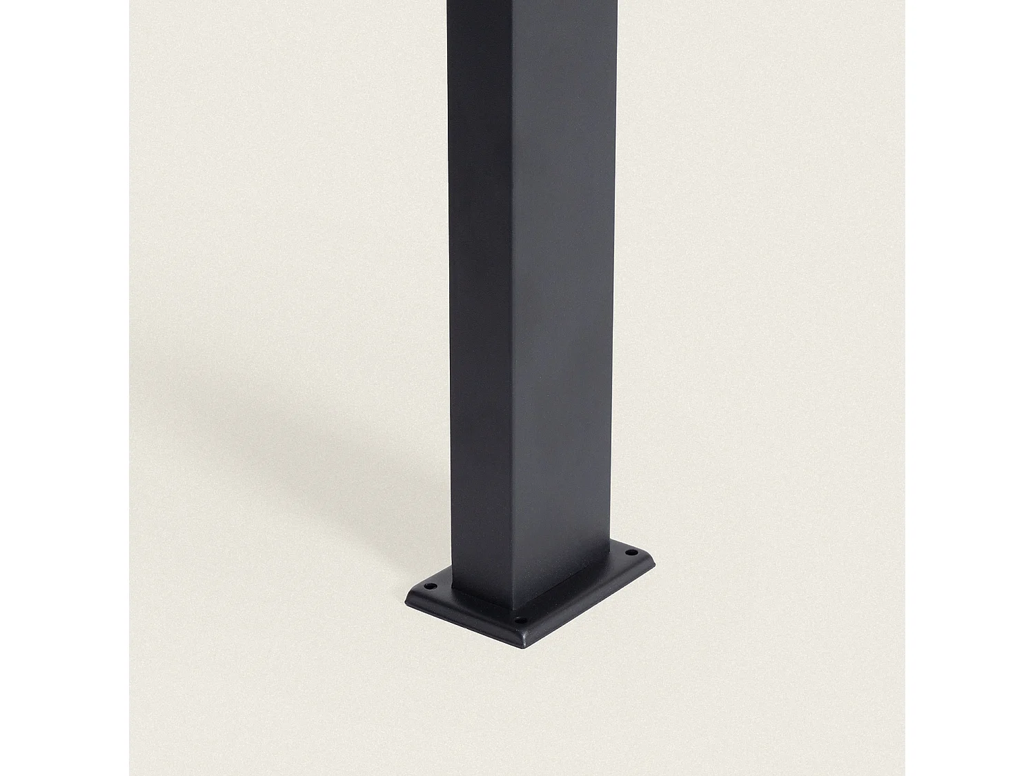 Lampioncino per Esterni Solare LED 2W 50cm Alluminio con Sensore di Movimento Goran Nero