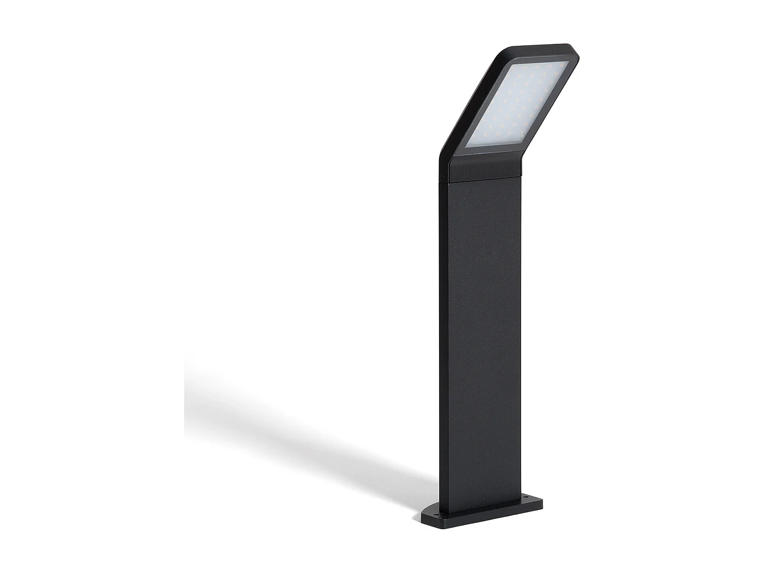 Baliza Exterior LED 9.5W Superficie Pie 50cm Aluminio Legacy Negro