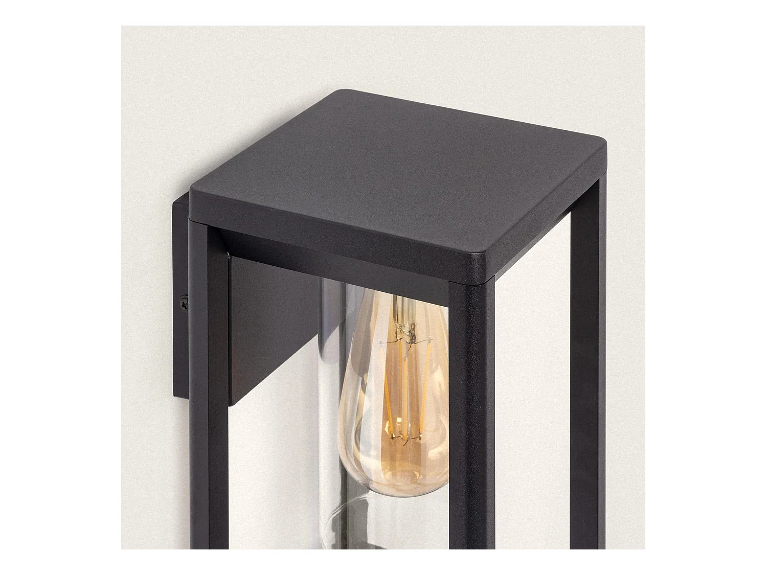 Aplique de Pared Exterior Aluminio Ankari Negro