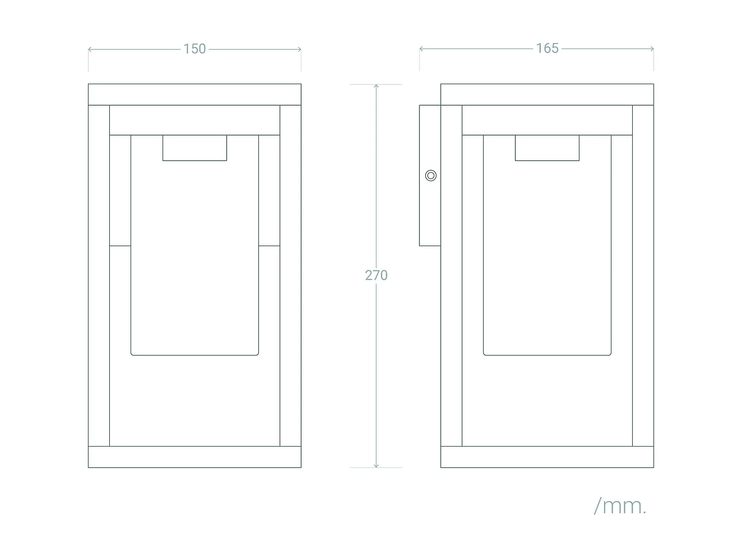 Aplique de Pared Exterior Aluminio Ankari Negro