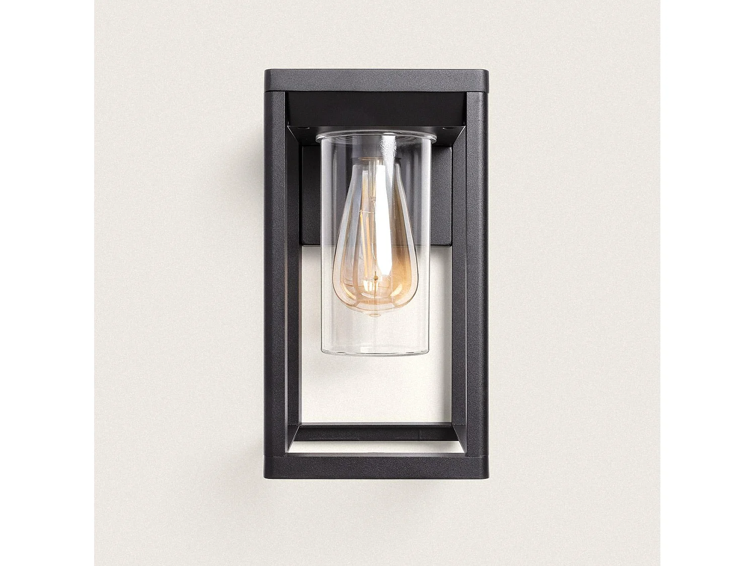 Aplique de Pared Exterior Aluminio Ankari Negro