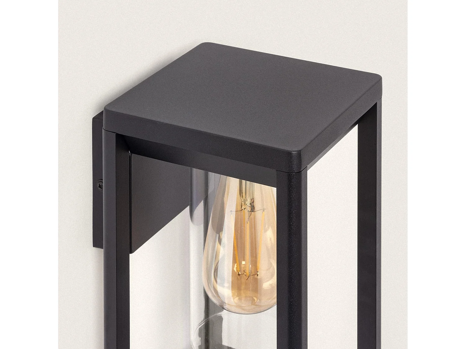 Aplique de Pared Exterior Aluminio Ankari Negro