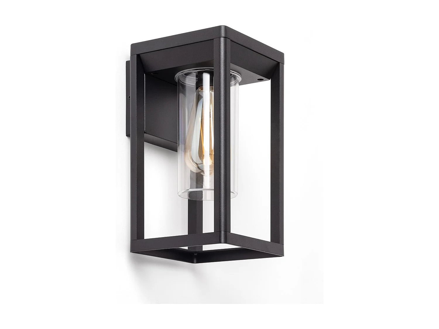 Aplique de Pared Exterior Aluminio Ankari Negro