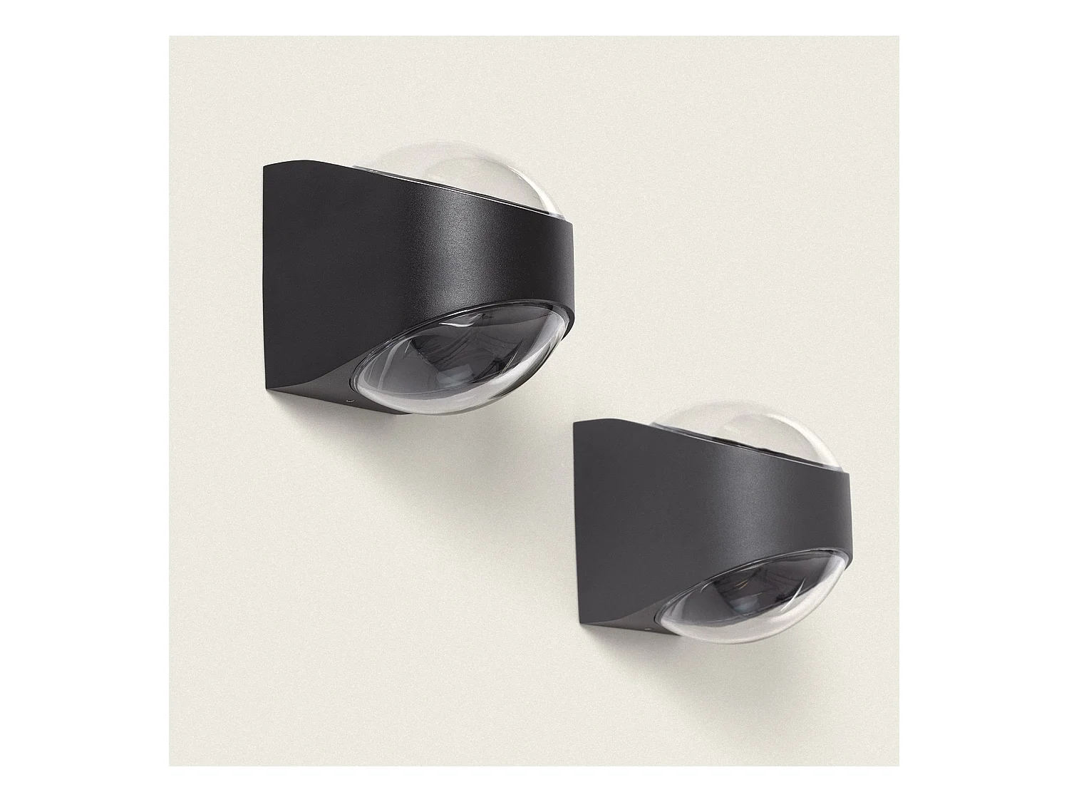 Applique Murale Extérieure LED 12W Aluminium Éclairage Double Face Adelfa Noir