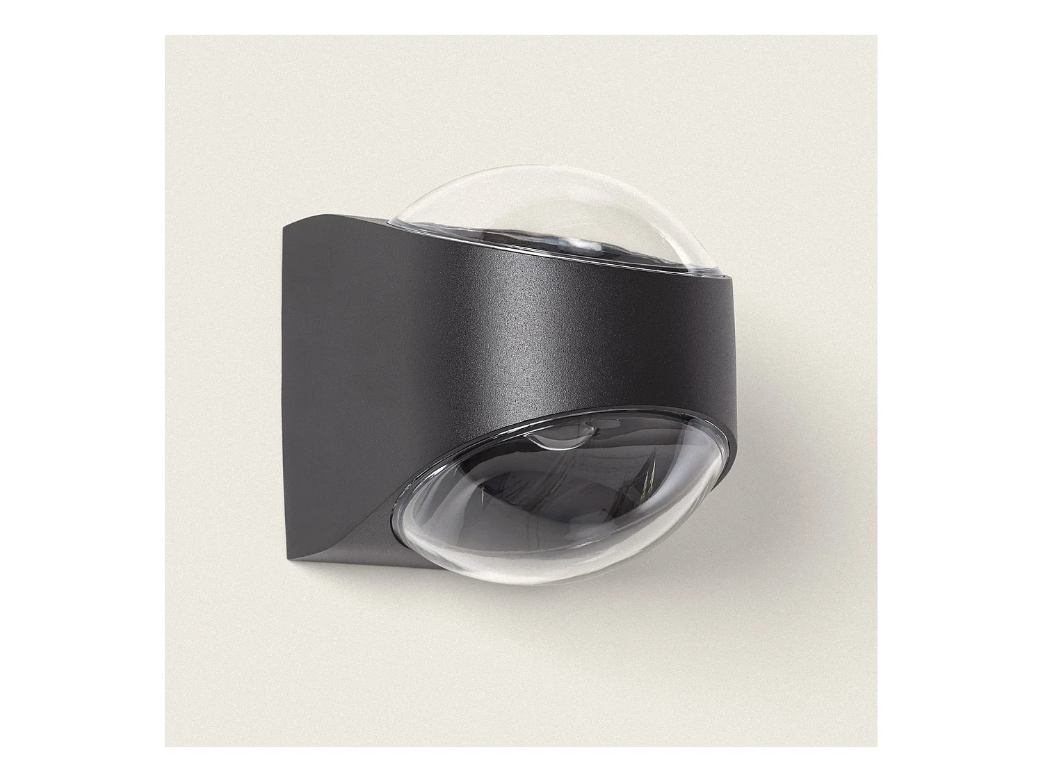 Aplique de Pared Exterior LED 12W Aluminio Iluminción Doble Cara Adelfa Negro