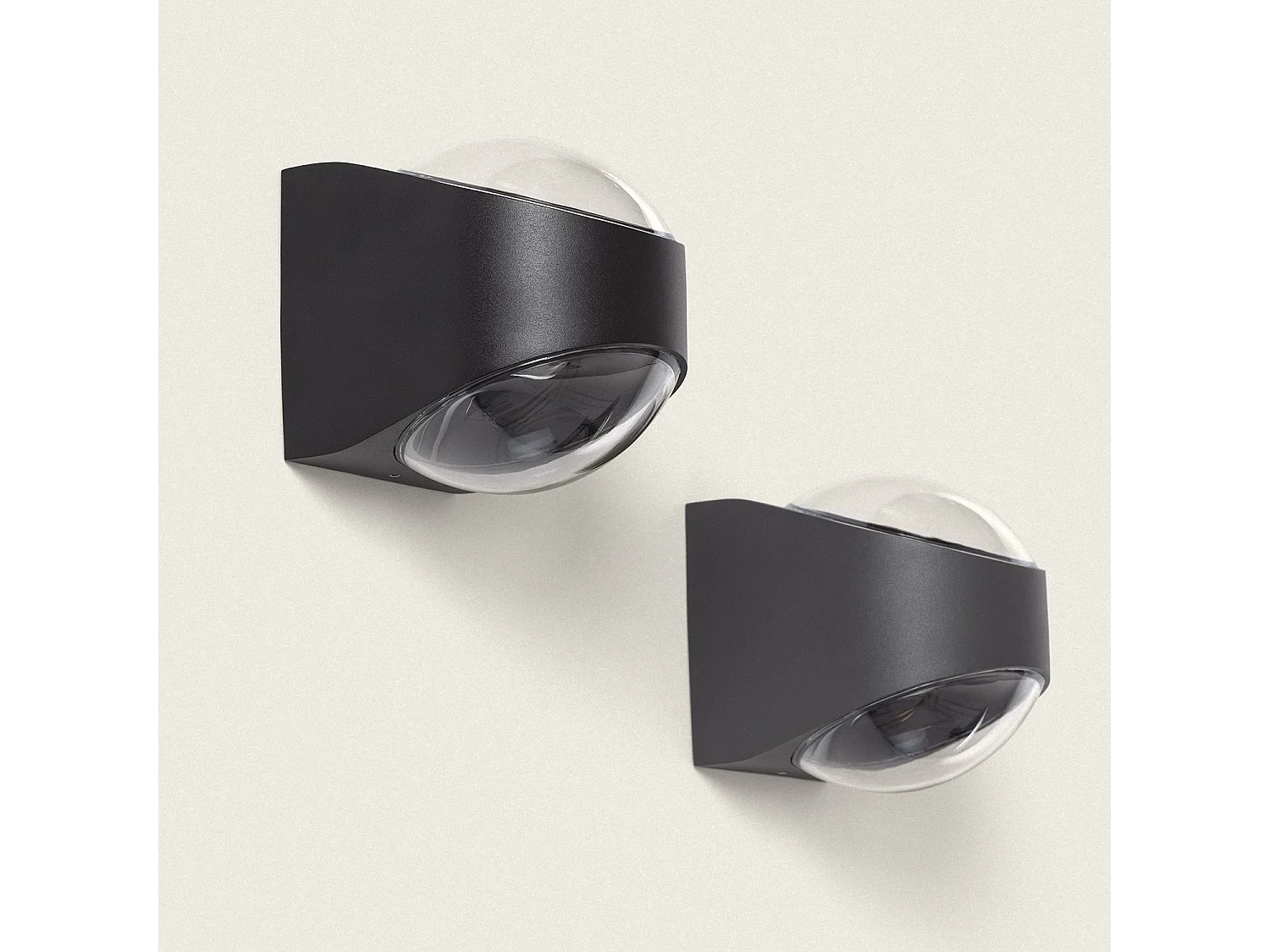 Applique da Parete per Esterni LED 12W Alluminio Doppia Luce Adelfa Nero