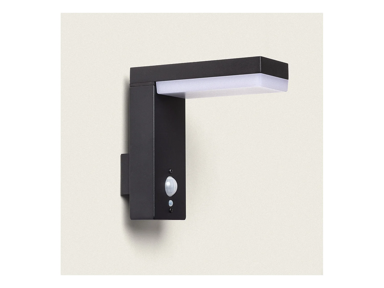 Applique Murale Extérieure Solaire LED Aluminium avec Détecteur de Mouvement Goran Noir