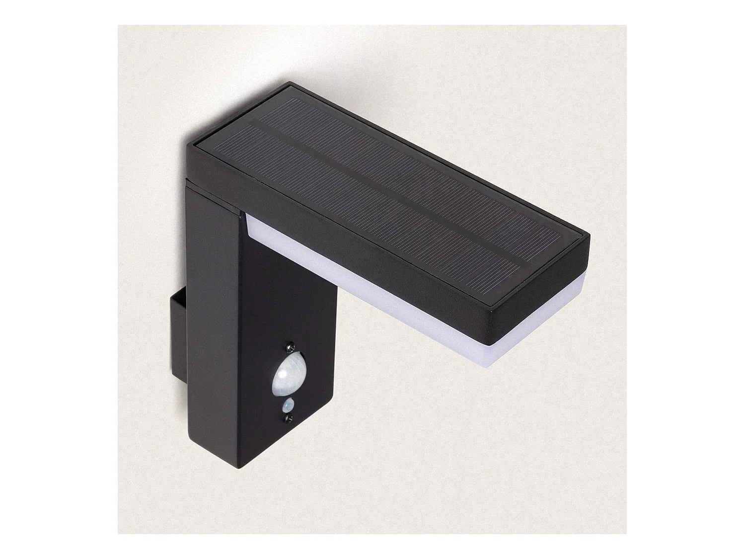 Applique Murale Extérieure Solaire LED Aluminium avec Détecteur de Mouvement Goran Noir