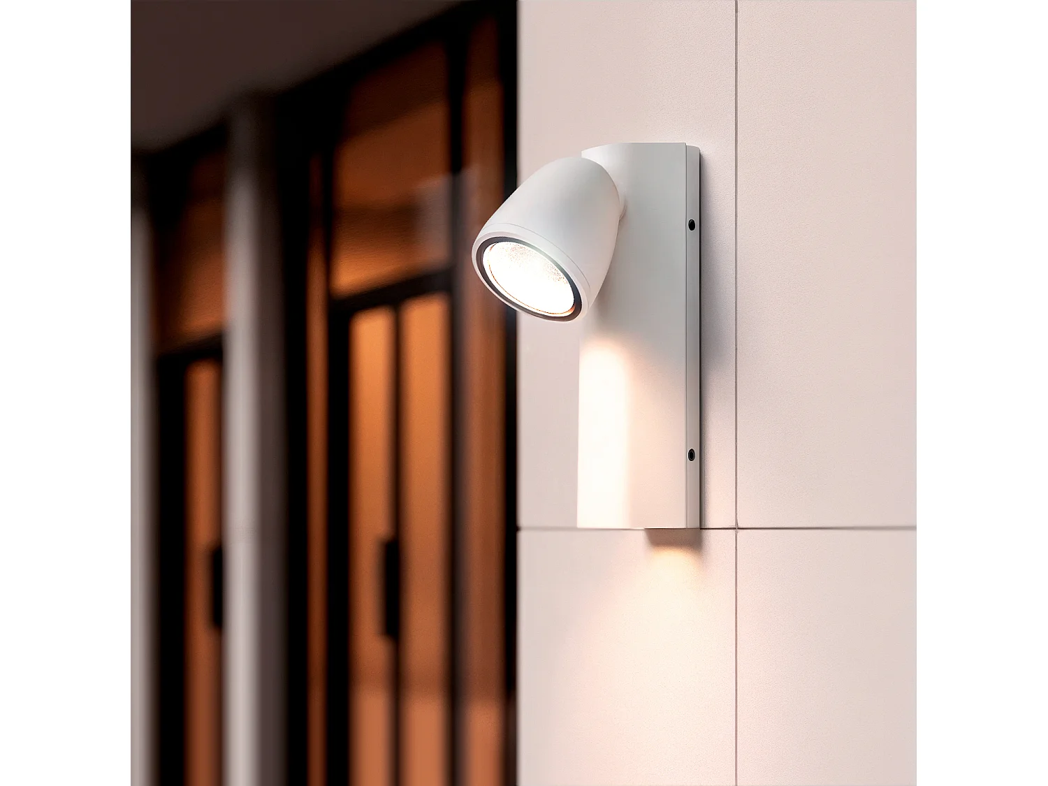 Applique Murale Extérieure LED 6W Aluminium Abel Blanc