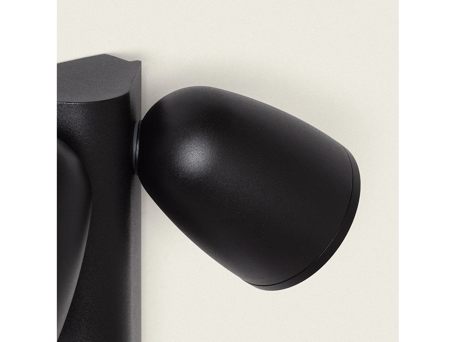 Applique Murale Extérieure LED 12W Aluminium Abel 2 Spots Noir