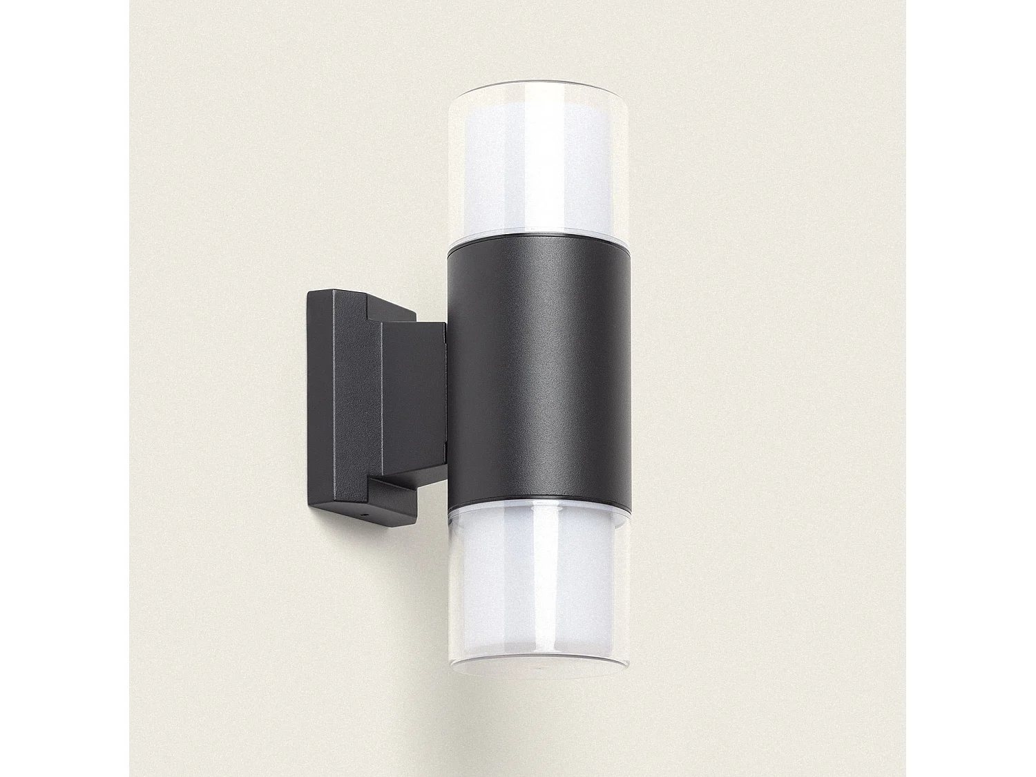 Aplique de Pared Exterior Aluminio Docker Negro